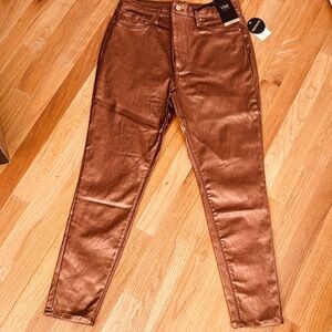 YMI Collection Faux Leather High-Rise Pants